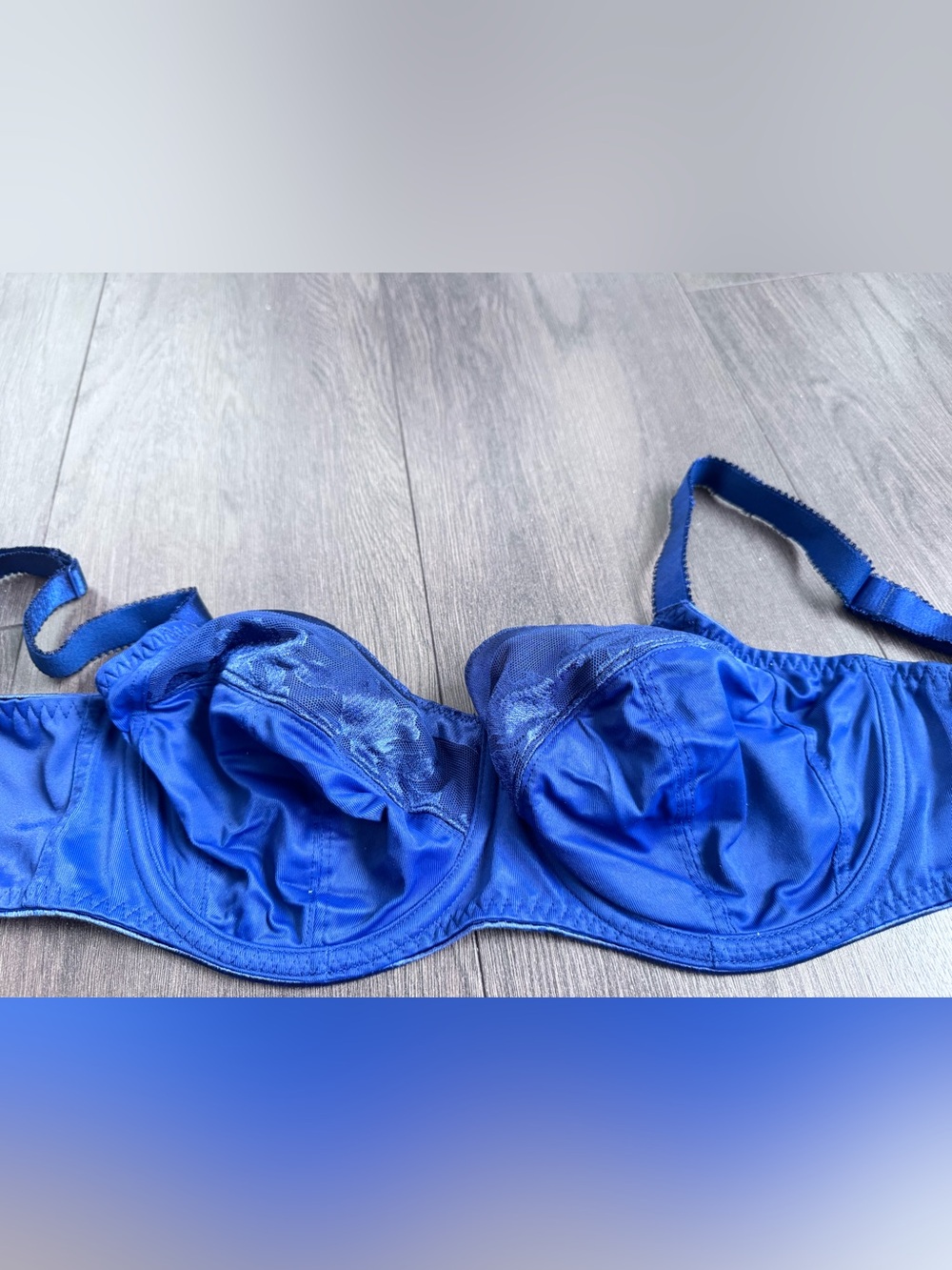 Fantasie Royal Blue Satin Underwire Balcony Bra